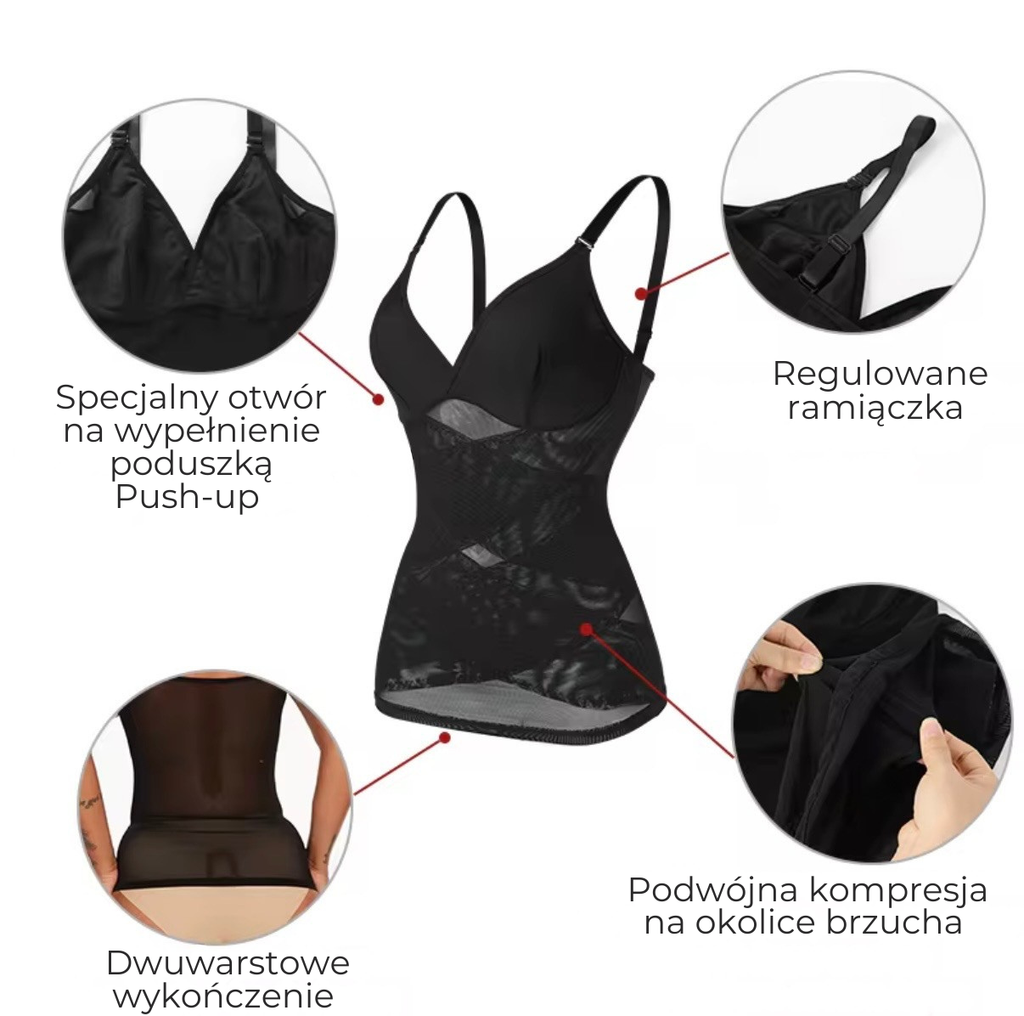 Top bielizna MODELUJĄCY premium Push-up