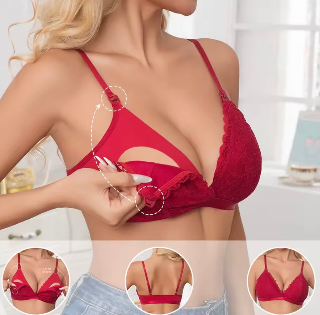 Biustonosz do KARMIENIENIA piersią - koronka