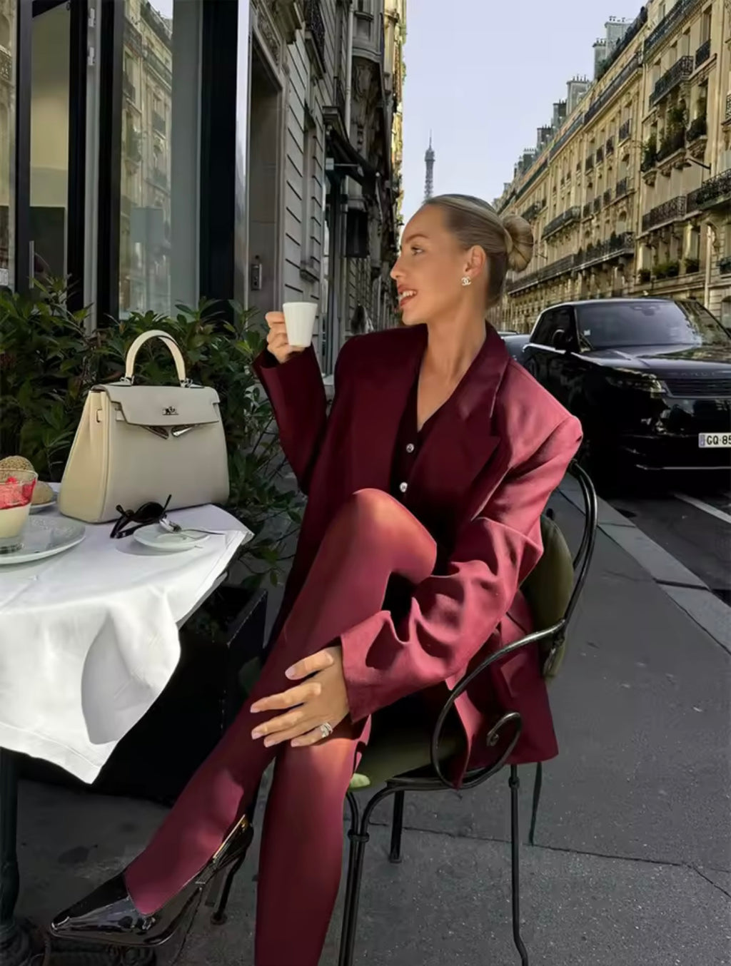 Rajstopy KRYJĄCE  80den - bordowe