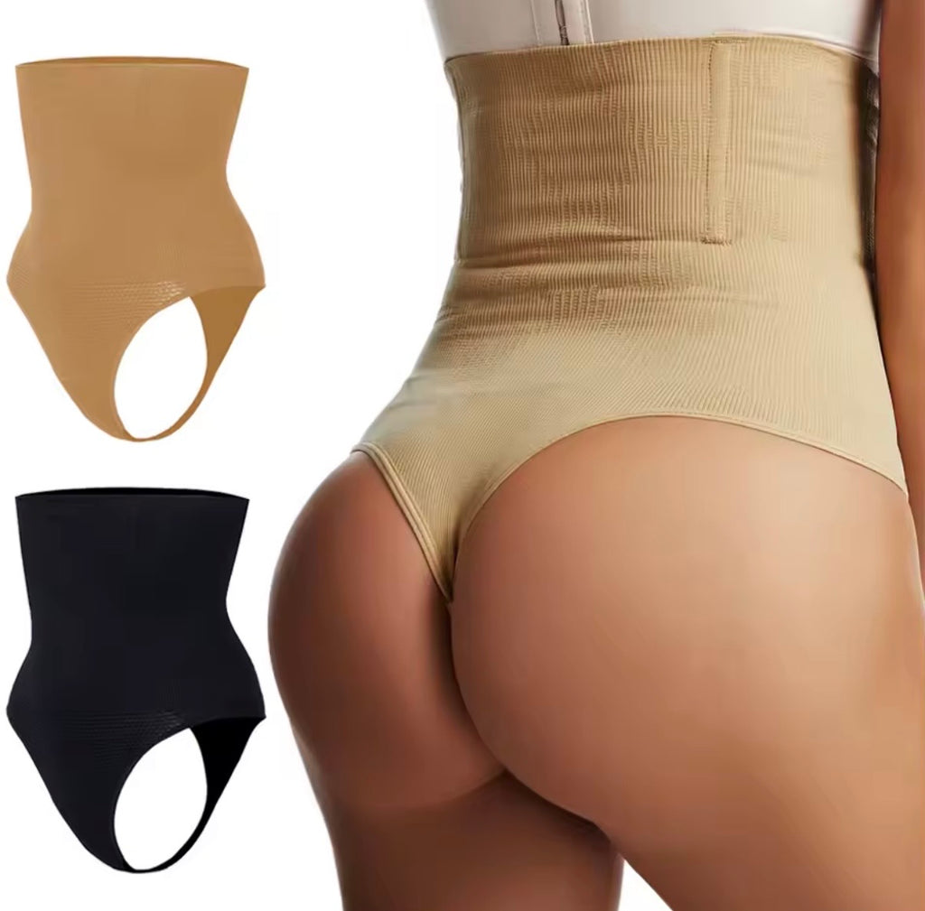 Bielizna modelująca  stringi z wysokim stanem