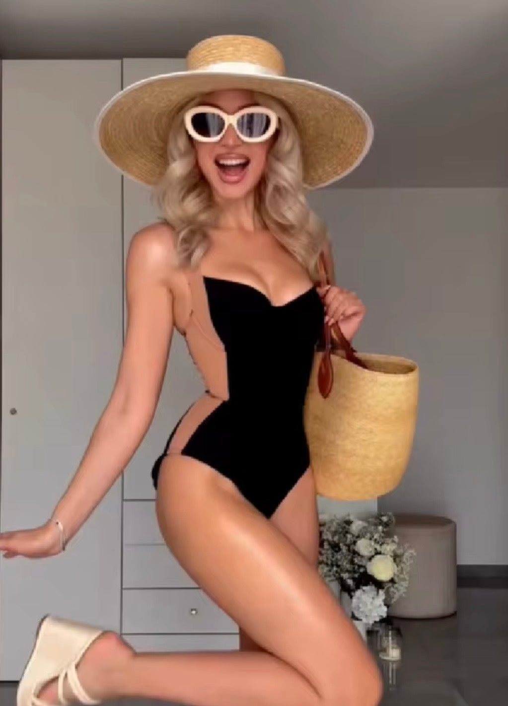 Wyszczuplający Body / Strój kąpielowy Hepburn